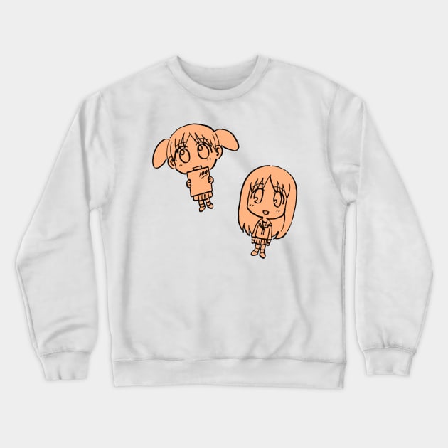 I draw chibi osaka and chiyo chan / azumanga daioh Crewneck Sweatshirt by mudwizard